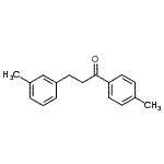 structure of CAS# 898790-35-7, 3-(3-Methylphenyl)-1-(4-methylphenyl)-1-propanone;4'-methyl-3-(3-methylphenyl)propiophenone