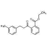 结构式 CAS# 898790-49-3, 乙基2-[3-(3-甲基苯基)丙酰]苯甲酸酯