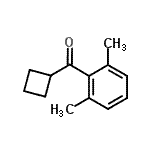 structure of CAS# 898790-73-3, Cyclobutyl(2,6-dimethylphenyl)methanone;Cyclobutyl 2,6-dimethylphenyl ketone;MFCD03841267