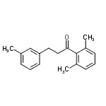 structure of CAS# 898790-78-8, 1-(2,6-Dimethylphenyl)-3-(3-methylphenyl)-1-propanone;2',6'-dimethyl-3-(3-methylphenyl)propiophenone