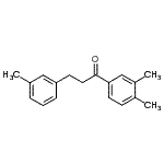 structure of CAS# 898790-81-3, 1-(3,4-Dimethylphenyl)-3-(3-methylphenyl)-1-propanone;3',4'-dimethyl-3-(3-methylphenyl)propiophenone