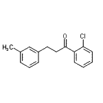 结构式 CAS# 898790-96-0, 1-(2-氯苯基)-3-(3-甲基苯基)-1-丙酮