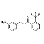 structure of CAS# 898791-02-1, 3-(3-Methylphenyl)-1-[2-(trifluoromethyl)phenyl]-1-propanone;3-(3-methylphenyl)-2'-trifluoromethylpropiophenone
