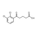structure of CAS# 898791-10-1, 5-(2,3-Dichlorophenyl)-5-oxopentanoic acid;5-(2,3-dichlorophenyl)-5-oxovaleric acid