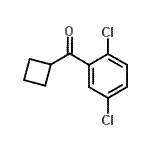 structure of CAS# 898791-18-9, Cyclobutyl(2,5-dichlorophenyl)methanone;cyclobutyl 2,5-dichlorophenyl ketone