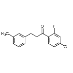 结构式 CAS# 898791-20-3, 1-(4-氯-2-氟苯基)-3-(3-甲基苯基)-1-丙酮