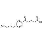 structure of CAS# 898791-73-6, 5-Oxo-5-(4-propoxyphenyl)pentanoic acid;5-oxo-5-(4-n-propoxyphenyl)valeric acid