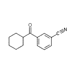 structure of CAS# 898792-11-5, 3-(Cyclohexylcarbonyl)benzonitrile;3-Cyanophenyl cyclohexyl ketone