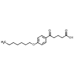 structure of CAS# 898792-18-2, 5-[4-(Heptyloxy)phenyl]-5-oxopentanoic acid;5-(4-heptyloxyphenyl)-5-oxovaleric acid