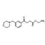 structure of CAS# 898792-44-4, Ethyl 4-[3-(4-morpholinylmethyl)phenyl]-4-oxobutanoate;Ethyl 4-[3-(morpholinomethyl)phenyl]-4-oxobutyrate
