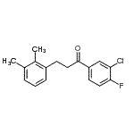结构式 CAS# 898792-95-5, 1-(3-氯-4-氟苯基)-3-(2,3-二甲基苯基)-1-丙酮