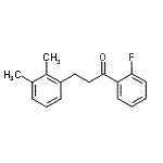 结构式 CAS# 898793-01-6, 3-(2,3-二甲基苯基)-1-(2-氟苯基)-1-丙酮
