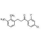 structure of CAS# 898793-21-0, 1-(4-Chloro-2-fluorophenyl)-3-(2,3-dimethylphenyl)-1-propanone;4'-chloro-3-(2,3-dimethylphenyl)-2'-fluoropropiophenone