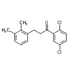 结构式 CAS# 898793-27-6, 1-(2,5-二氯苯基)-3-(2,3-二甲基苯基)-1-丙酮
