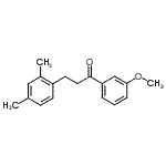 结构式 CAS# 898793-61-8, 3-(2,4-二甲基苯基)-1-(3-甲氧基苯基)-1-丙酮