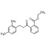 structure of CAS# 898793-71-0, Ethyl 2-[3-(2,4-dimethylphenyl)propanoyl]benzoate;2'-carboethoxy-3-(2,4-dimethylphenyl)propiophenone