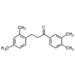 结构式 CAS# 898794-14-4, 3-(2,4-二甲基苯基)-1-(3,4-二甲基苯基)-1-丙酮