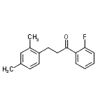 structure of CAS# 898794-28-0, 3-(2,4-Dimethylphenyl)-1-(2-fluorophenyl)-1-propanone;3-(2,4-dimethylphenyl)-2'-fluoropropiophenone