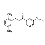 结构式 CAS# 898794-82-6, 3-(2,5-二甲基苯基)-1-(3-甲氧基苯基)-1-丙酮