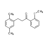 结构式 CAS# 898794-98-4, 3-(2,5-二甲基苯基)-1-[2-(甲硫基)苯基]-1-丙酮