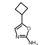 CAS 登录号：899421-56-8， 5-环丁基-1,3-恶唑-2-胺