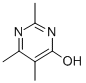 structure of CAS# 89943-15-7, 2,5,6-Trimethyl-Pyrimidin-4-Ol;4(1H)-Pyrimidinone, 2,5,6-Trimethyl- (9CI);2,5,6-Trimethyl-4(3H)-Pyrimidinone;2,5,6-TRIMETHYL-PYRIMIDIN-4-OL