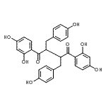 CAS#: 89945-88-0， 1,4-Bis(2,4-dihydroxyphenyl)-2,3-bis(4-hydroxybenzyl)-1,4-butanedione