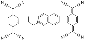 CAS#: 89965-25-3， 2-[4-(Dicyanomethylidene)cyclohexa-2,5-dien-1-ylidene]propanedinitrile, 2-propylisoquinolin-2-ium