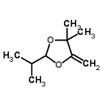 CAS 登录号：89995-44-8， 2-异丙基-4,4-二甲基-5-亚甲基-1,3-二氧戊环