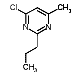CAS#: 90002-86-1， 4-Chloro-6-methyl-2-propylpyrimidine