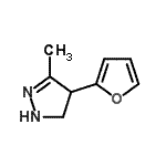 CAS#: 90006-91-0， 4-(2-Furyl)-3-methyl-4,5-dihydro-1H-pyrazole