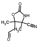 CAS#: 90007-50-4， 4,5-Dimethyl-2-oxo-5-(2-oxoethyl)-1,3-oxazolidine-4-carbonitrile