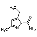 CAS#: 90008-47-2， 5-Ethyl-3-methyl-1H-pyrazole-1-carboxamide