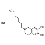 CAS#: 900784-89-6， 2-Heptyl-1,2,3,4-tetrahydro-6,7-isoquinolinediol hydrobromide (1:1)