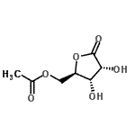 CAS#: 90108-55-7， [(2R,3S,4R)-3,4-Dihydroxy-5-oxotetrahydro-2-furanyl]methyl acetate