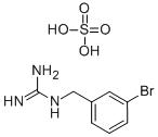 structure of CAS# 90151-50-1, N-[(3-Bromophenyl)Methyl]-Guanidine;2-(3-Bromobenzyl)Guanidine;Guanidine, (M-Bromobenzyl)-;(M-Bromobenzyl)Guanidine