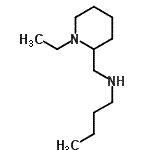 结构式 CAS# 901586-15-0, N-[(1-乙基-2-哌啶基)甲基]-1-丁胺