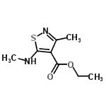 CAS#: 90197-52-7， Ethyl 3-methyl-5-(methylamino)-1,2-thiazole-4-carboxylate