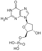 结构式 CAS# 902-04-5, 2'-脱氧-5'-鸟苷酸