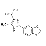 CAS#: 902600-40-2， 2-(1,3-Benzodioxol-5-yl)-5-methyl-1H-imidazole-4-carboxylic acid