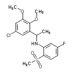 CAS#: 903581-02-2， N-[1-(5-Chloro-2,3-dimethoxyphenyl)ethyl]-5-fluoro-2-(methylsulfonyl)aniline
