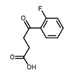 structure of CAS# 90429-80-4, 4-(2-Fluorophenyl)-4-oxobutanoic acid;4-(2-Fluorophenyl)-4-oxobutanoic acid;4-(2-Fluorophenyl)-4-oxobutyric acid