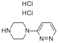 structure of CAS# 90434-90-5, 3-(1-Piperazinyl)-Pyridazine Hydrochloride;3-PIPERAZIN-1-YL-PYRIDAZINE DIHYDROCHLORIDE;3-Piperazin-1-Yl-Pyridazine Hydrochloride