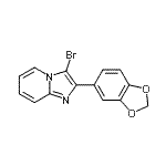 CAS#: 904813-89-4， 2-(1,3-Benzodioxol-5-yl)-3-bromoimidazo[1,2-a]pyridine