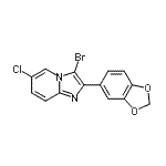 CAS#: 904813-96-3， 2-(1,3-Benzodioxol-5-yl)-3-bromo-6-chloroimidazo[1,2-a]pyridine