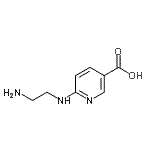 structure of CAS# 904815-02-7, 6-[(2-Aminoethyl)amino]nicotinic acid;2-[(2-Aminoethyl)amino]-5-carboxypyridine;6-[(2-AMINOETHYL)AMINO]NICOTINICACID;6-[(2-aminoethyl)amino]pyridine-3-carboxylic acid