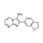 CAS#: 904816-36-0， 2-(1,3-Benzodioxol-5-yl)imidazo[1,2-a]pyrimidin-3-amine