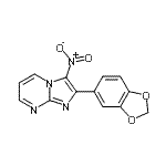 CAS#: 904816-56-4， 2-(1,3-Benzodioxol-5-yl)-3-nitroimidazo[1,2-a]pyrimidine
