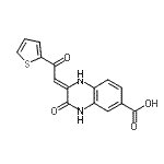 CAS#: 904818-85-5， (2Z)-3-Oxo-2-[2-oxo-2-(2-thienyl)ethylidene]-1,2,3,4-tetrahydro-6-quinoxalinecarboxylic acid