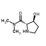 CAS#: 905079-54-1， (3S)-3-Hydroxy-N,N-dimethyl-L-prolinamide